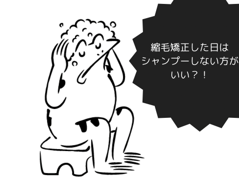 縮毛矯正した日はシャンプーしない方が良いの？について解説します